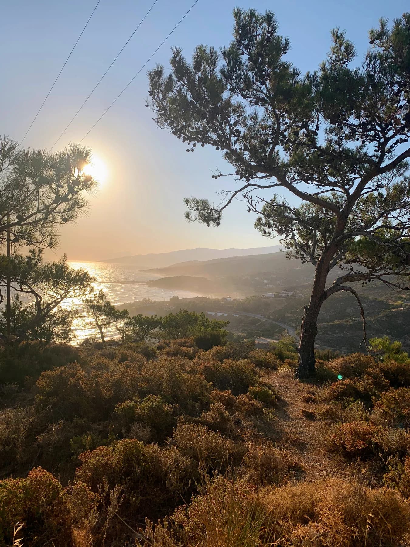 The green mountain landscape of western Ikaria